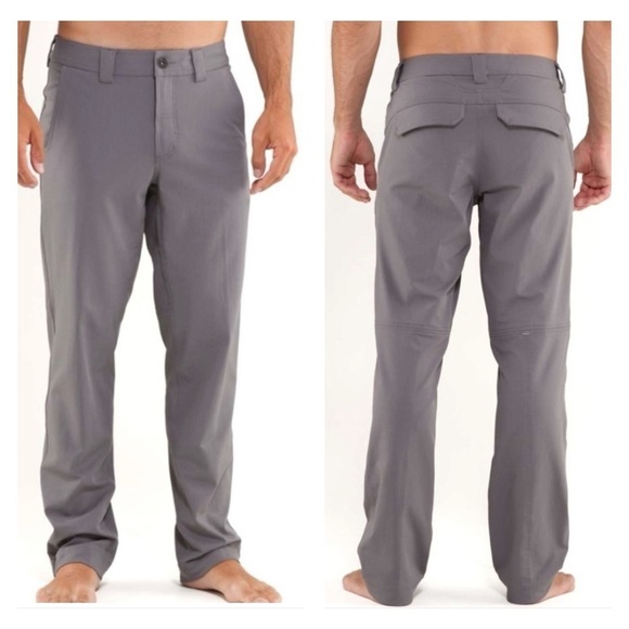 Lululemon Work To Play Pant II Pinstripe Gray Size 40x33 - Picture 1 of 12